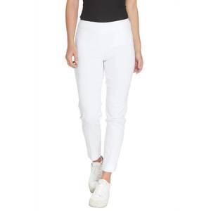 NEW SLIMSATION BY MULTIPLES ankle pant in white